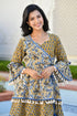 MULMUL DHIVYA AJRAKH PRINT SHARARA SET MULMUL DHIVYA AJRAKH PRINT SHARARA SET